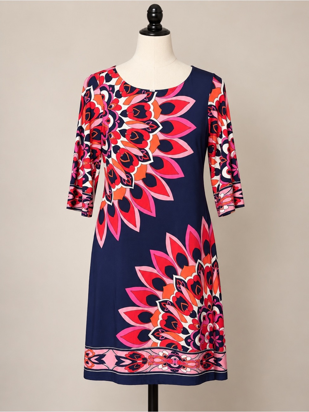 Christopher & Banks Floral Medallion Shift Dress Size 10